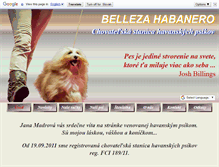 Tablet Screenshot of havanese.sk